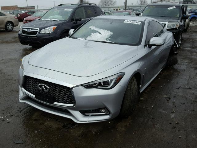 JN1EV7EL6HM554136 - 2017 INFINITI Q60 PREMIU GRAY photo 2