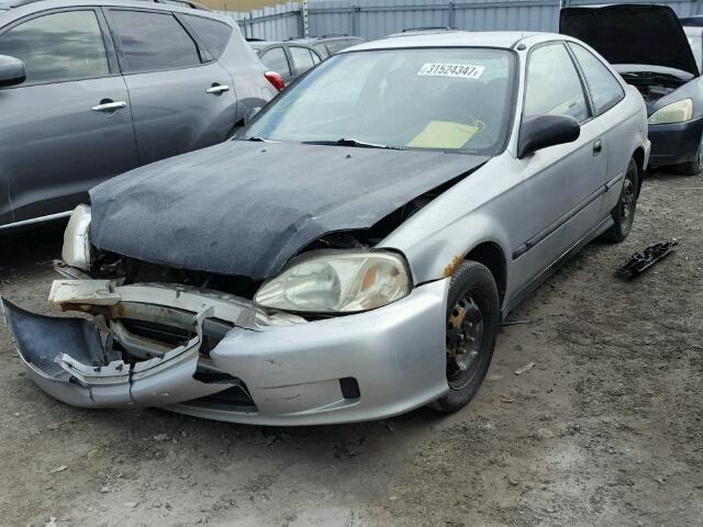 1HGEJ6127XL802075 - 1999 HONDA CIVIC DX GRAY photo 2