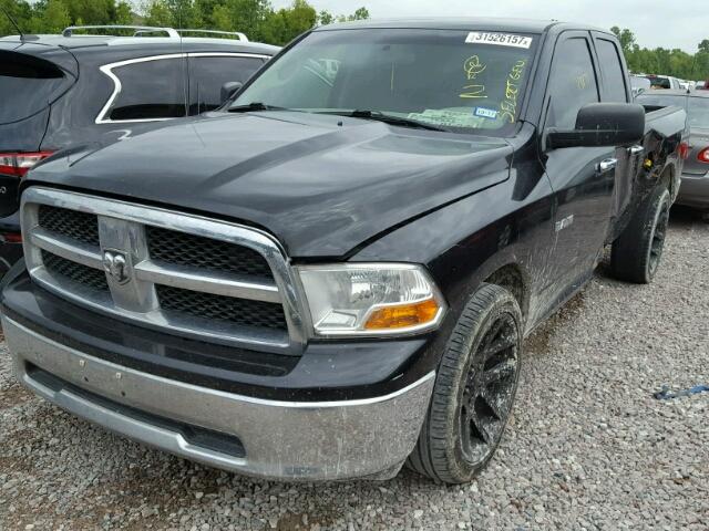 1D3HB18P79S799756 - 2009 DODGE RAM 1500 BLACK photo 2