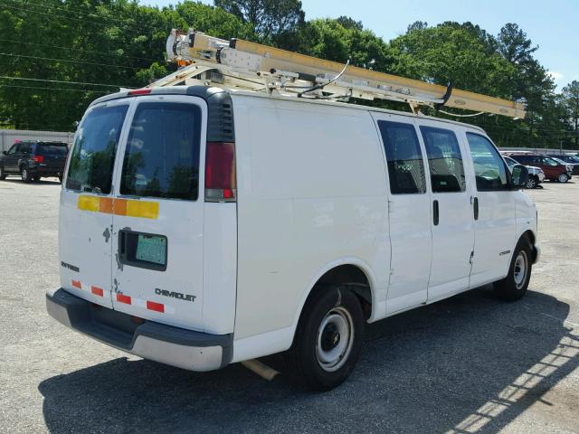 1GCFG25W411154110 - 2001 CHEVROLET EXPRESS G2 WHITE photo 4