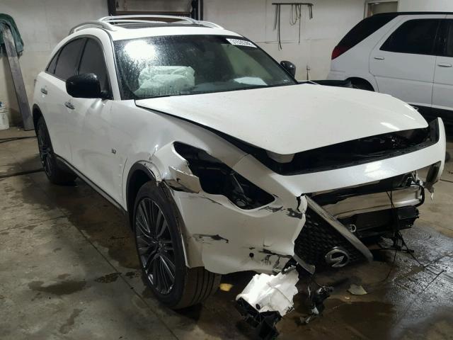 JN8CS1MW2HM412778 - 2017 INFINITI QX70 WHITE photo 1