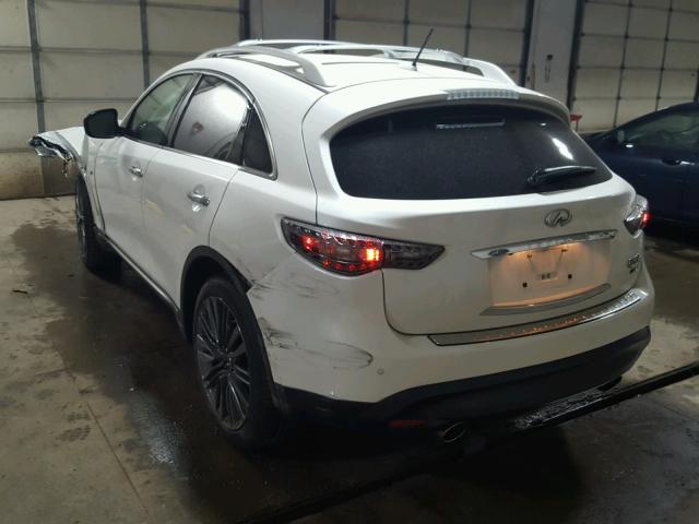 JN8CS1MW2HM412778 - 2017 INFINITI QX70 WHITE photo 3