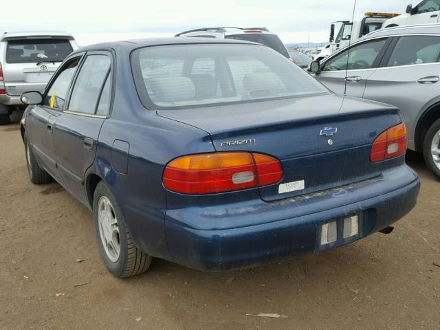 1Y1SK5488YZ405266 - 2000 CHEVROLET GEO PRIZM 蓝色 照片 3