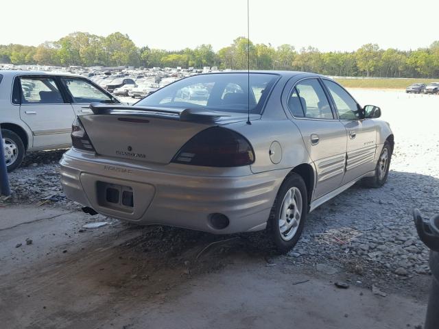 1G2NE52T6YM700447 - 2000 PONTIAC GRAND AM S SILVER photo 4