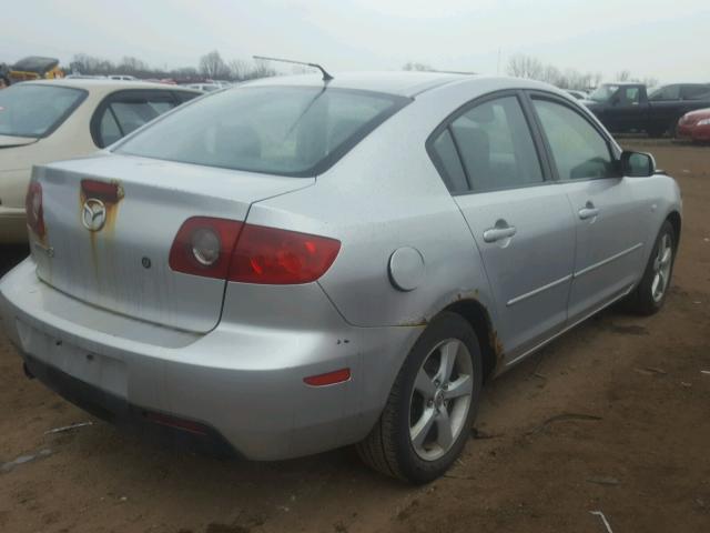 JM1BK12F161428267 - 2006 MAZDA 3 I SILVER photo 4