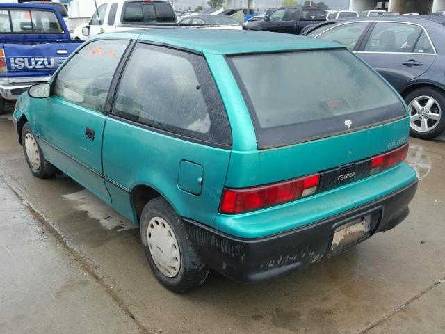 2C1MR2466R6764373 - 1994 GEO METRO GREEN photo 3