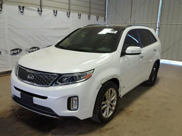 5XYKWDA77EG436081 - 2014 KIA SORENTO SX WHITE photo 2