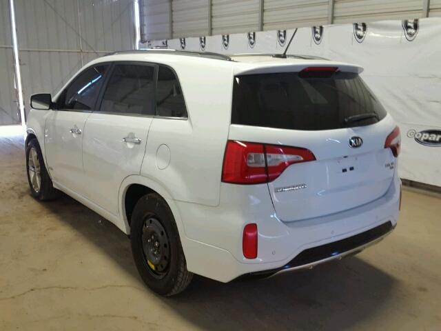 5XYKWDA77EG436081 - 2014 KIA SORENTO SX WHITE photo 3