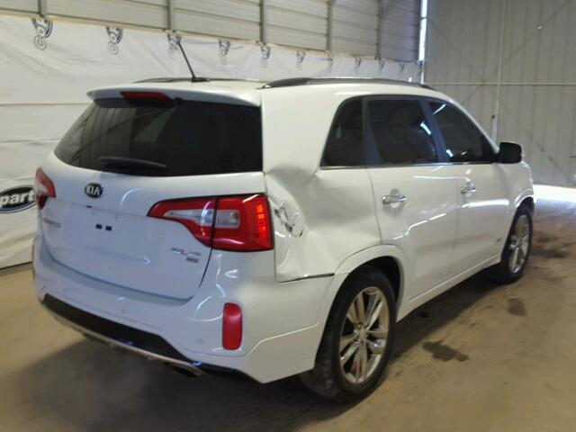 5XYKWDA77EG436081 - 2014 KIA SORENTO SX WHITE photo 4