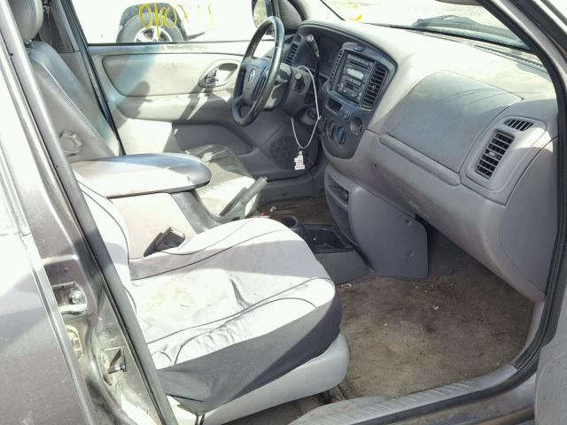 4F2CU08192KM16439 - 2002 MAZDA TRIBUTE LX GRAY photo 5