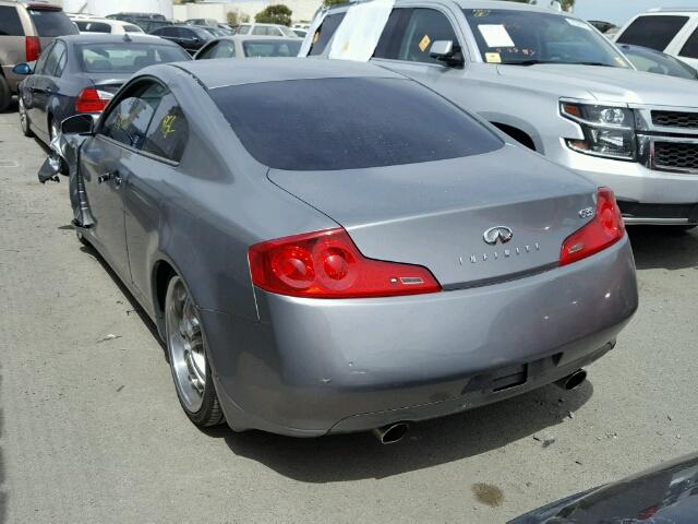 JNKCV54E47M901956 - 2007 INFINITI G35 GRAY photo 3