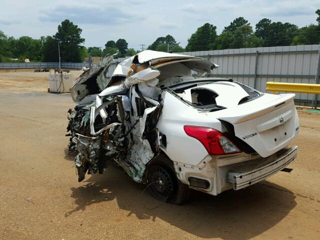 3N1CN7AP6GL836527 - 2016 NISSAN VERSA S WHITE photo 3