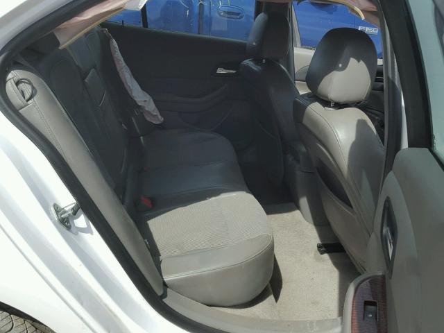 1G11C5SAXDF145640 - 2013 CHEVROLET MALIBU 1LT WHITE photo 6