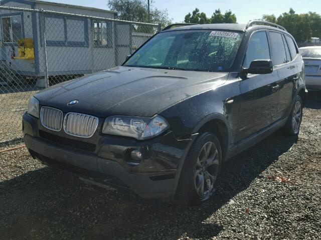 WBXPC93439WJ28254 - 2009 BMW X3 BLACK photo 2