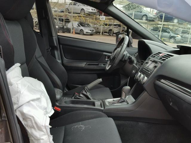 JF1VA1D63F8823061 - 2015 SUBARU WRX PREMIU GRAY photo 5