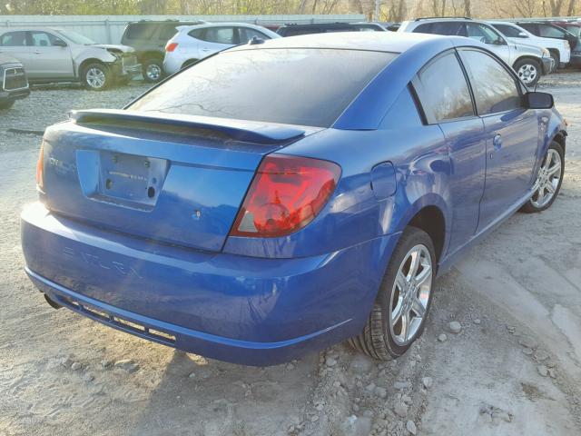 1G8AY12P24Z218918 - 2004 SATURN ION REDLIN BLUE photo 4