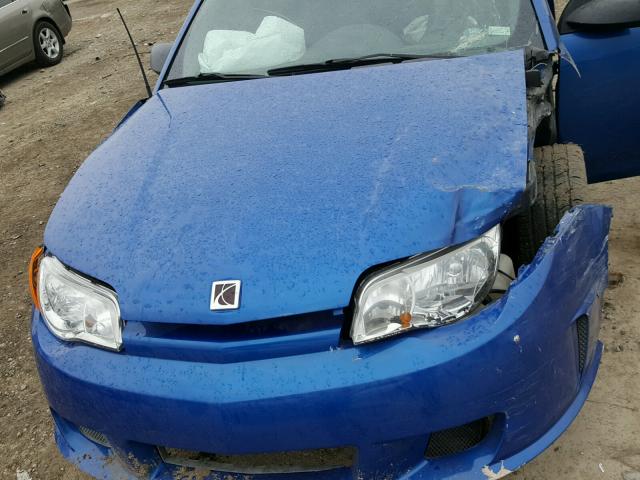 1G8AY12P24Z218918 - 2004 SATURN ION REDLIN BLUE photo 7
