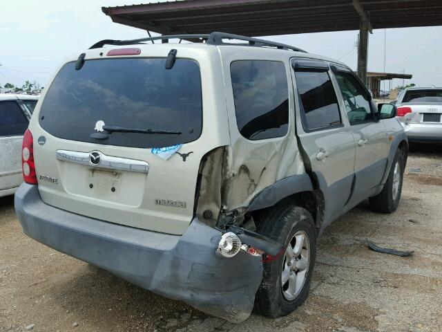 4F2YZ02Z95KM17844 - 2005 MAZDA TRIBUTE I GREEN photo 4