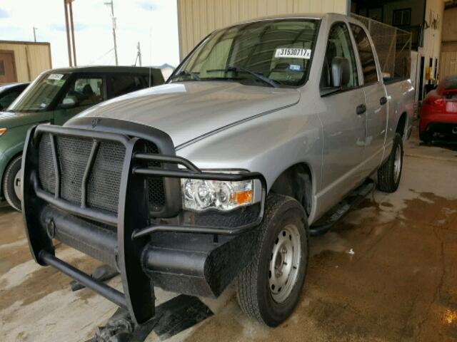 1D7HA18N84S648045 - 2004 DODGE RAM 1500 S SILVER photo 2