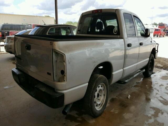 1D7HA18N84S648045 - 2004 DODGE RAM 1500 S SILVER photo 4