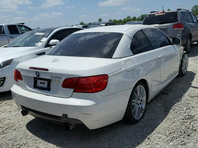 WBADX7C55DJ588830 - 2013 BMW 335 I WHITE photo 4