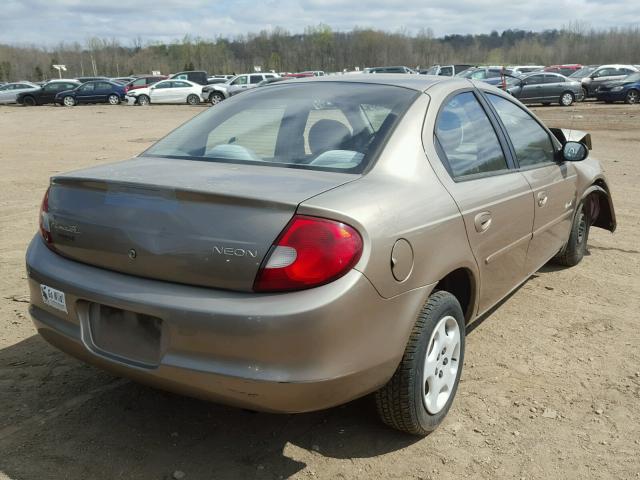 1P3ES46CX1D251384 - 2001 PLYMOUTH NEON BASE 米色 照片 4
