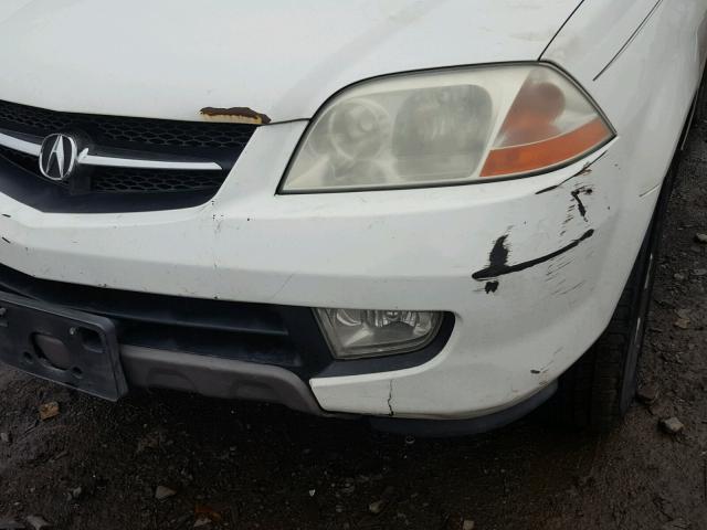 2HNYD18282H513038 - 2002 ACURA MDX WHITE photo 9