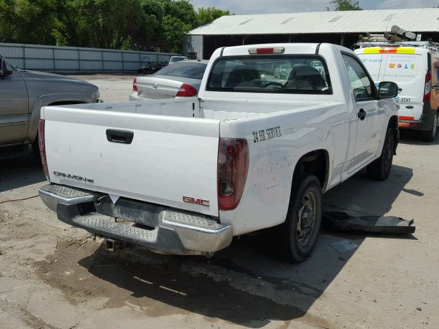 1GTCS149288175921 - 2008 GMC CANYON WHITE photo 4