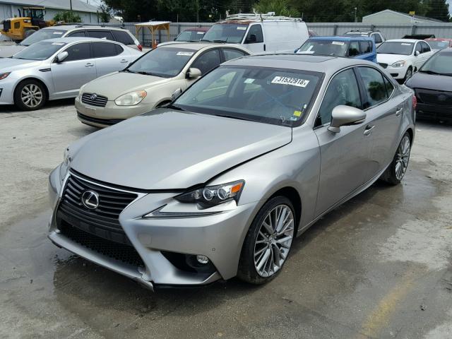 JTHBA1D25G5006511 - 2016 LEXUS IS 200T SILVER photo 2