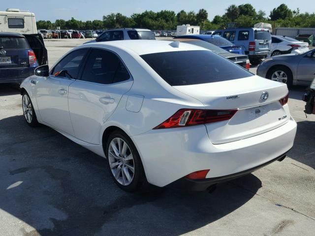 JTHBF1D25F5050413 - 2015 LEXUS IS 250 WHITE photo 3