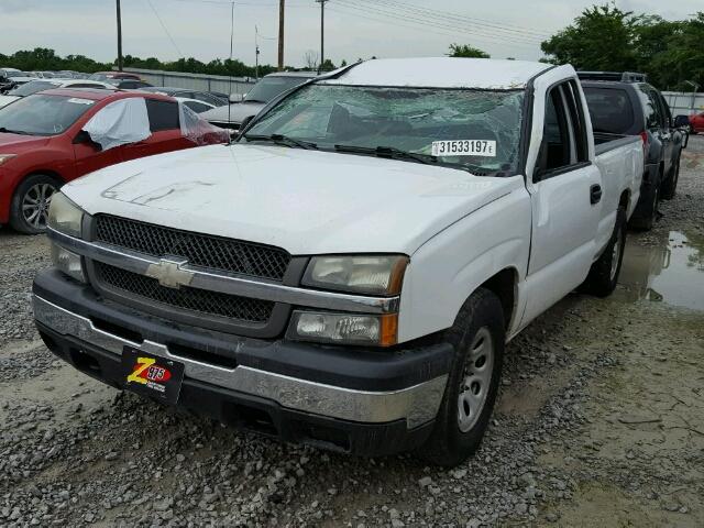 1GCEC14X65Z165287 - 2005 CHEVROLET SILVERADO WHITE photo 2