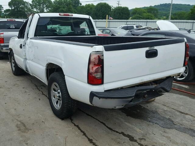 1GCEC14X65Z165287 - 2005 CHEVROLET SILVERADO WHITE photo 3