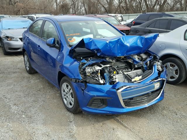 1G1JB5SH1H4163980 - 2017 CHEVROLET SONIC LS ლურჯი ფოტო 1