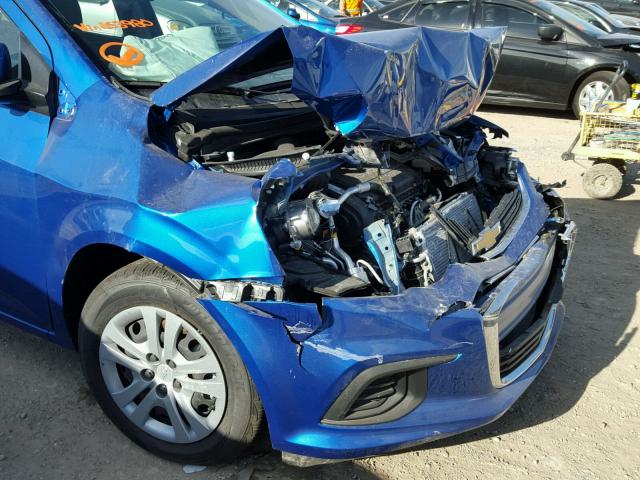 1G1JB5SH1H4163980 - 2017 CHEVROLET SONIC LS ლურჯი ფოტო 9