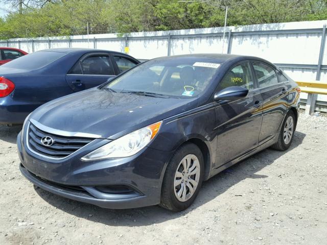 5NPEB4ACXBH112584 - 2011 HYUNDAI SONATA GLS BLUE photo 2