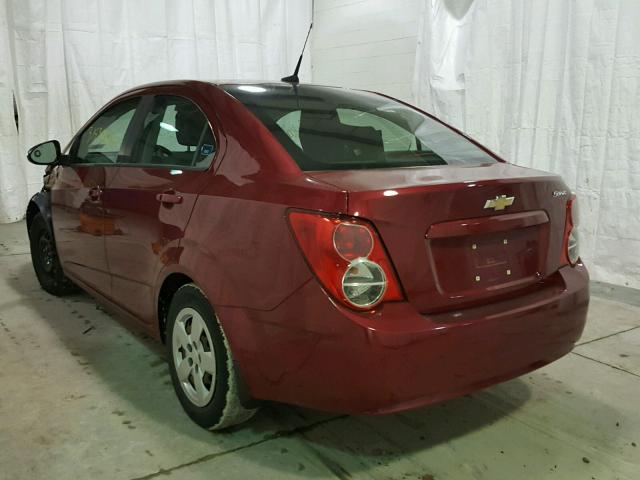 1G1JA5SG4D4252169 - 2013 CHEVROLET SONIC LS 红色 照片 3