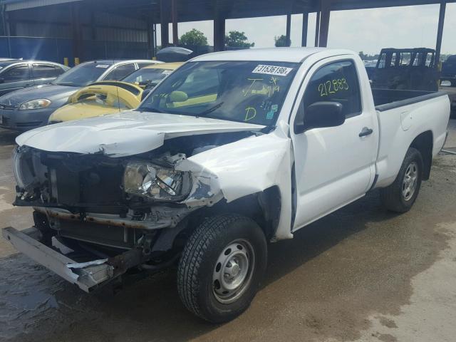 5TENX22N97Z341588 - 2007 TOYOTA TACOMA WHITE photo 2