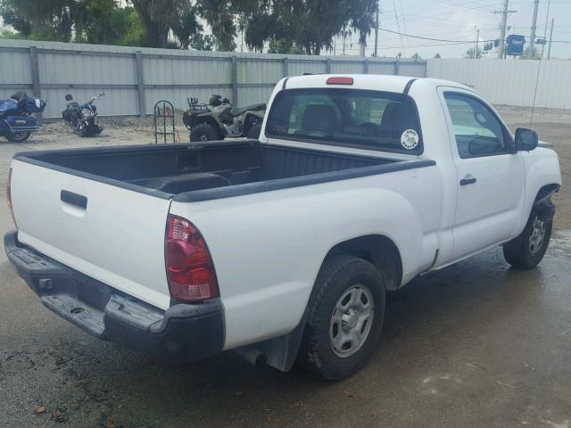 5TENX22N97Z341588 - 2007 TOYOTA TACOMA WHITE photo 4