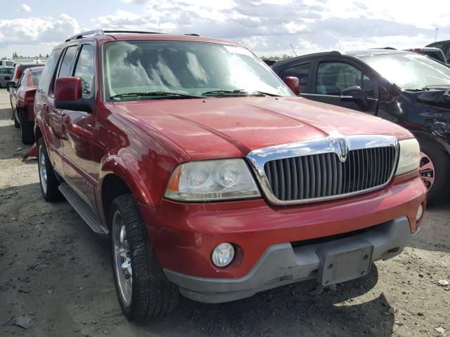 5LMEU68HX4ZJ45029 - 2004 LINCOLN AVIATOR RED photo 1