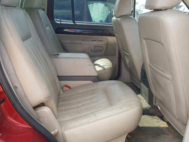 5LMEU68HX4ZJ45029 - 2004 LINCOLN AVIATOR 红色 照片 6