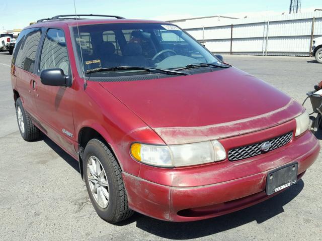 4N2DN1113VD821901 - 1997 NISSAN QUEST XE RED photo 1