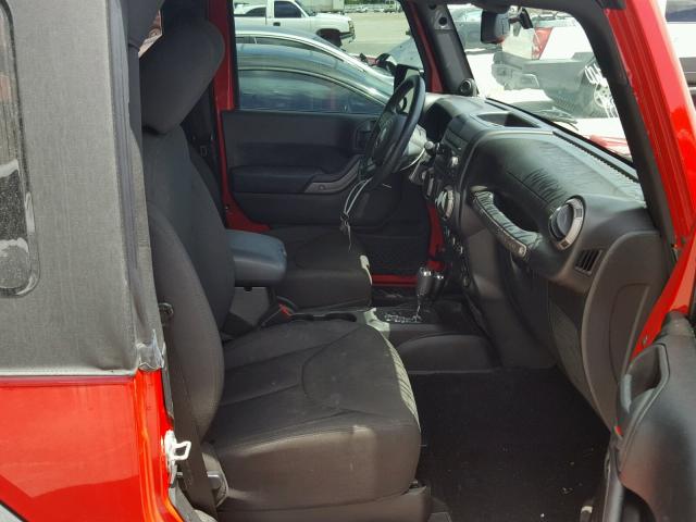 1C4AJWAG6EL222354 - 2014 JEEP WRANGLER S RED photo 5
