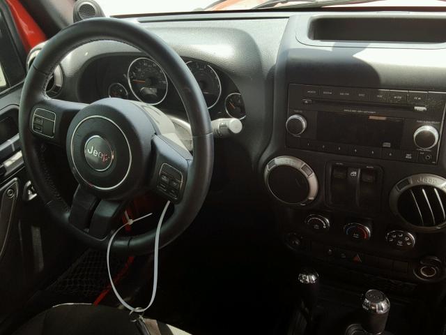 1C4AJWAG6EL222354 - 2014 JEEP WRANGLER S RED photo 9