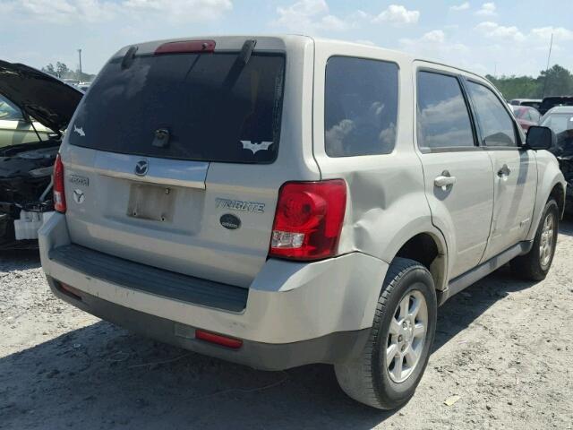 4F2CZ02Z28KM08787 - 2008 MAZDA TRIBUTE I CREAM photo 4