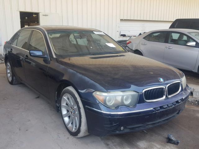 WBAGN63575DS59060 - 2005 BMW 745 LI BLUE photo 1