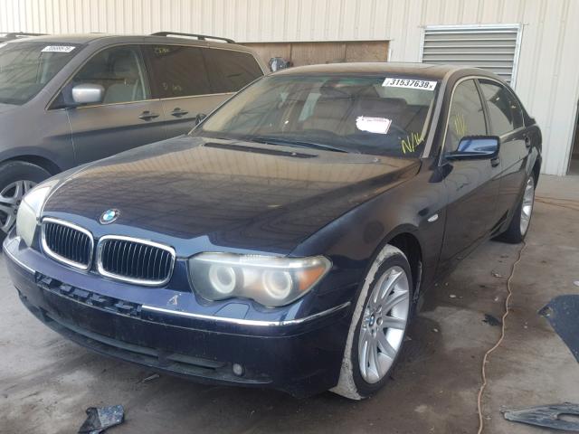 WBAGN63575DS59060 - 2005 BMW 745 LI BLUE photo 2