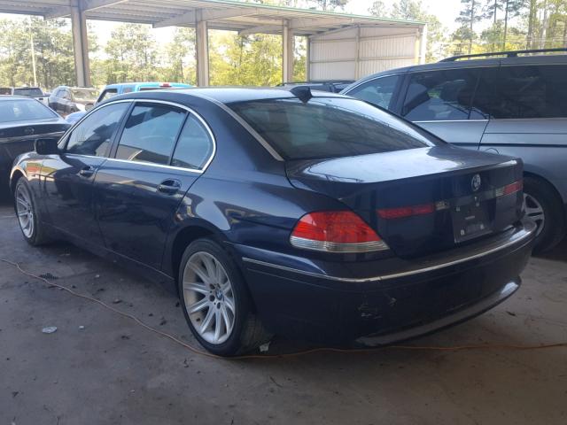 WBAGN63575DS59060 - 2005 BMW 745 LI BLUE photo 3