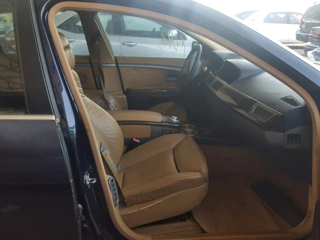 WBAGN63575DS59060 - 2005 BMW 745 LI 蓝色 照片 5