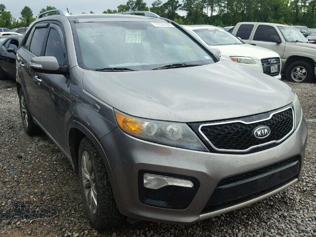 5XYKW4A28BG173048 - 2011 KIA SORENTO SX GRAY photo 1