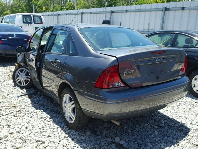 1FAFP38ZX4W112016 - 2004 FORD FOCUS ZTS GRAY photo 3
